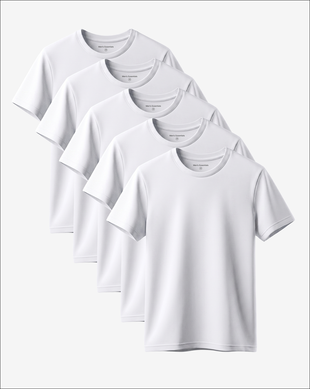 White Essential Shirt 5-Pack