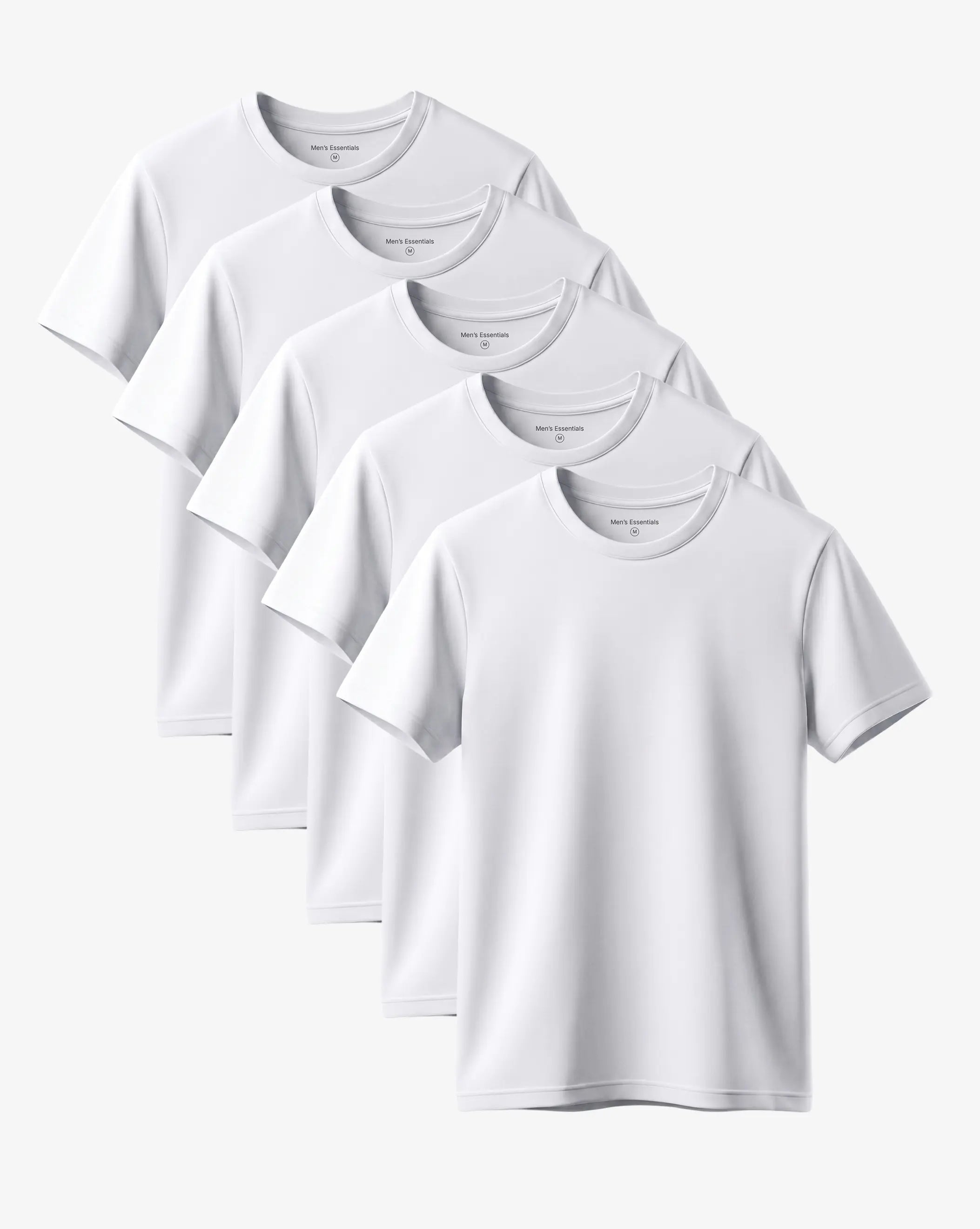 White Essential Shirt 5-Pack