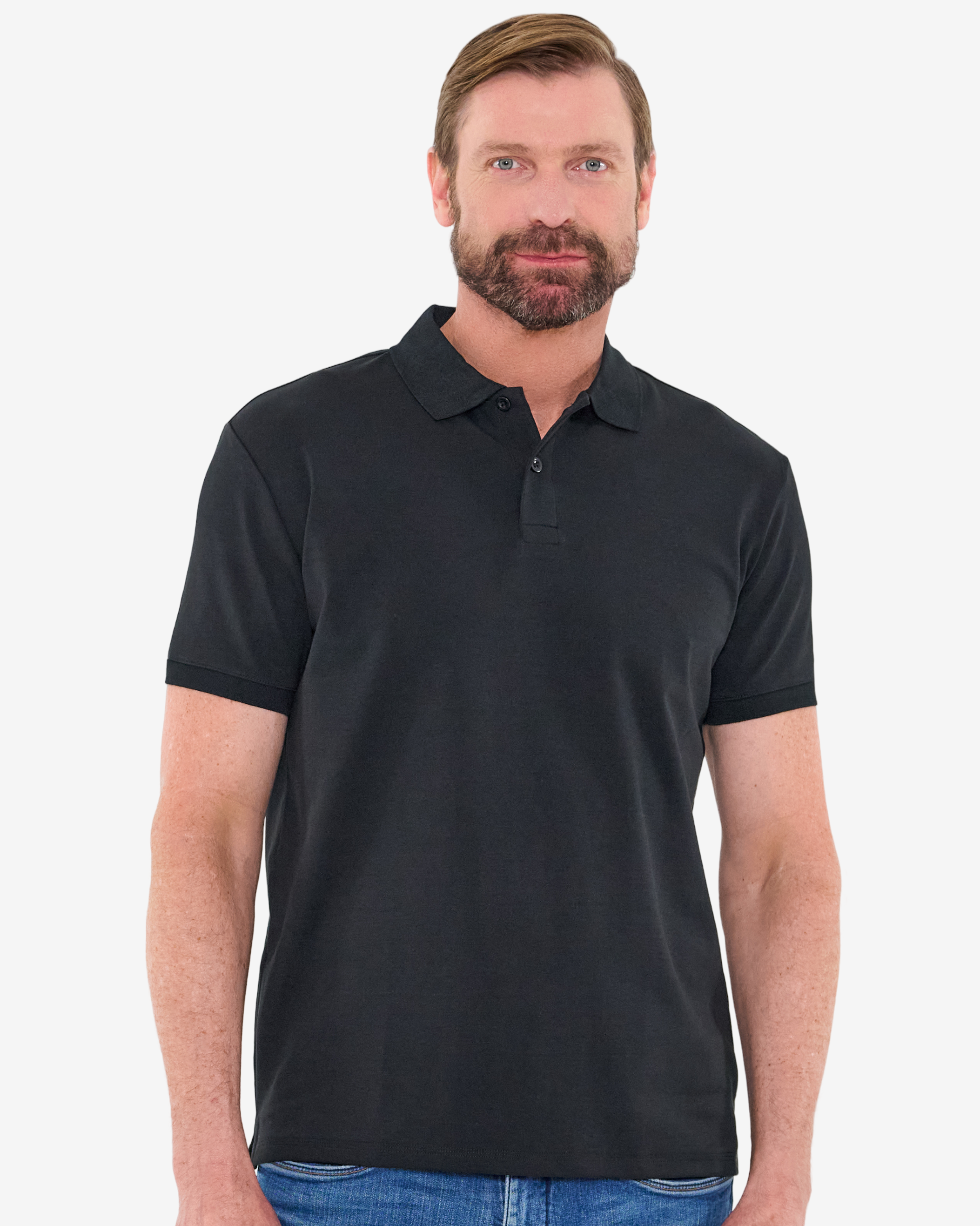 Black Essential Polo