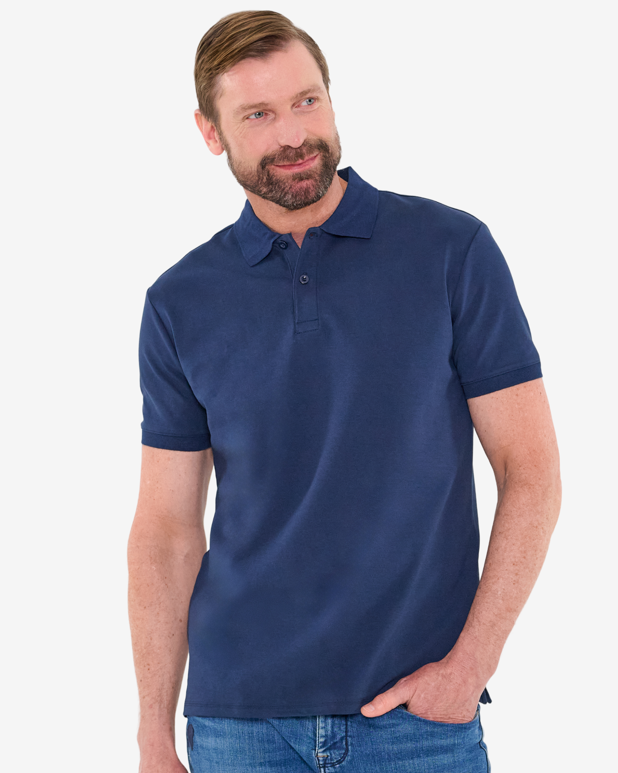 Navy Essential Polo