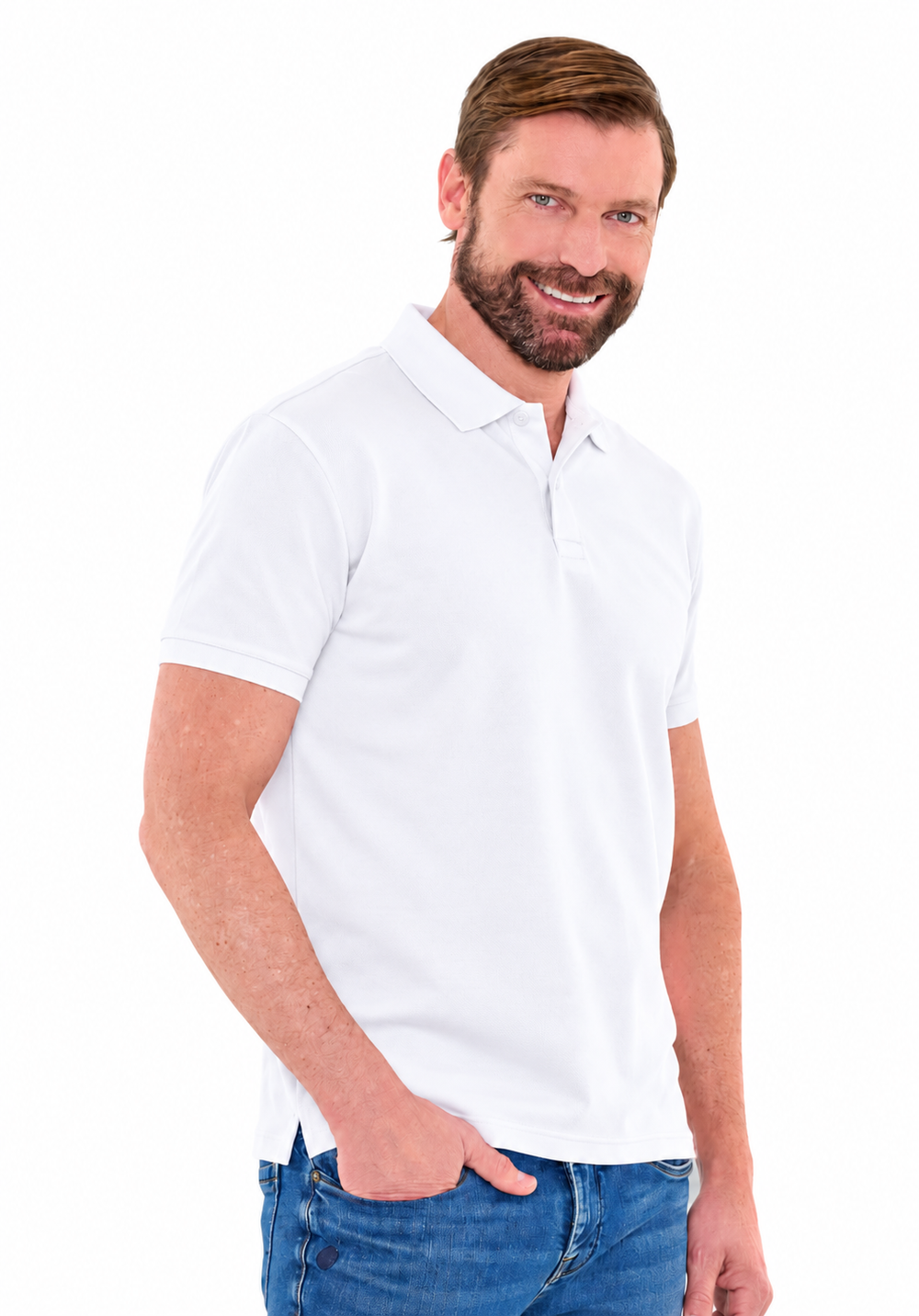 White Essential Polo