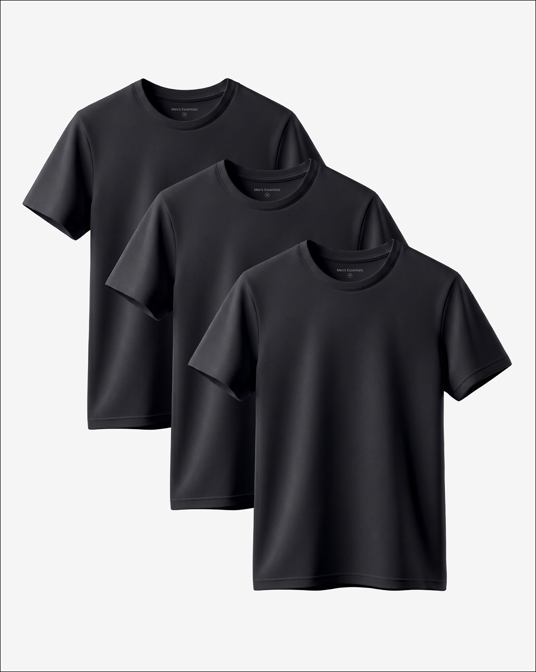Black Essential Shirt 3-Pack