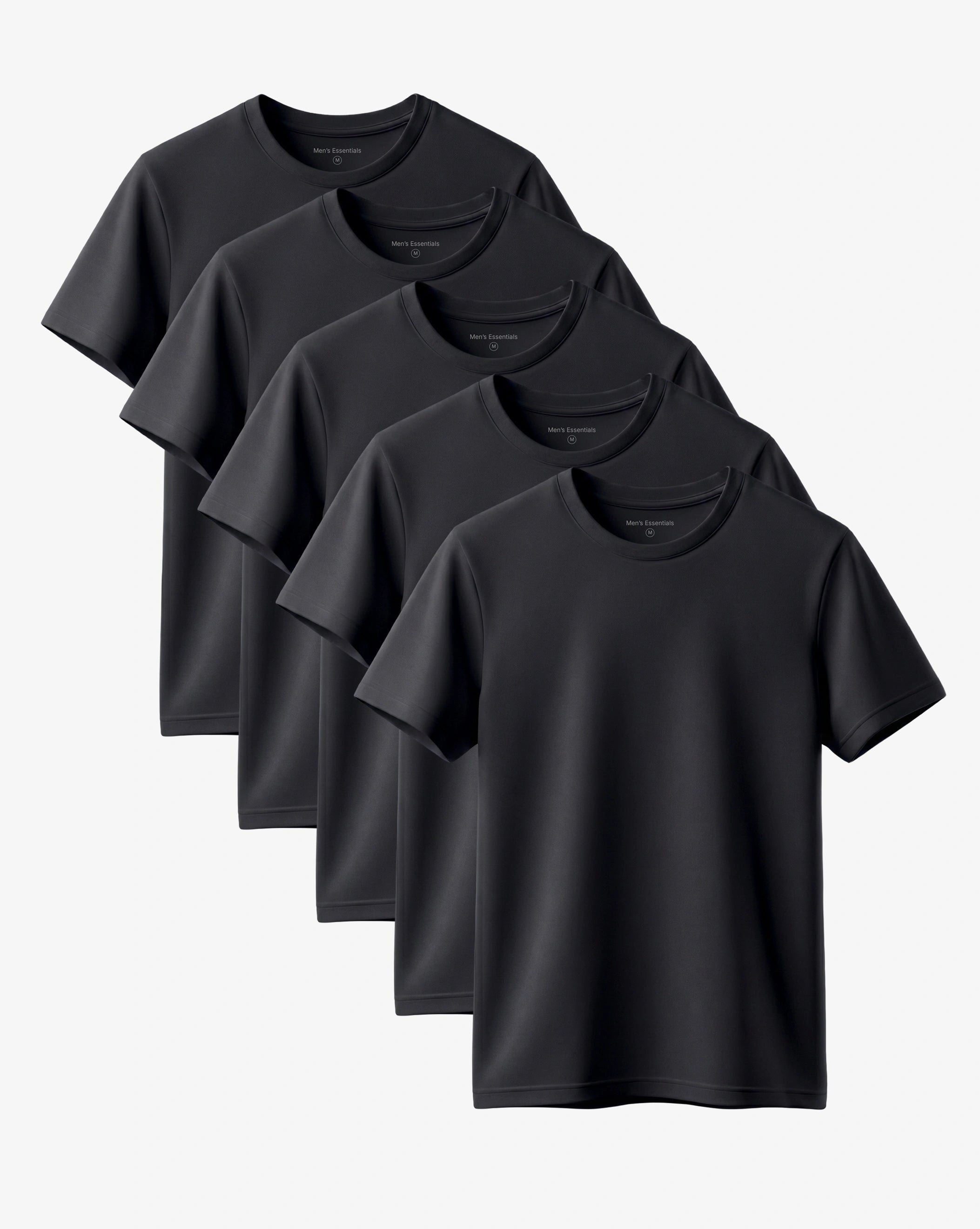 Black Essential Shirt 5-Pack