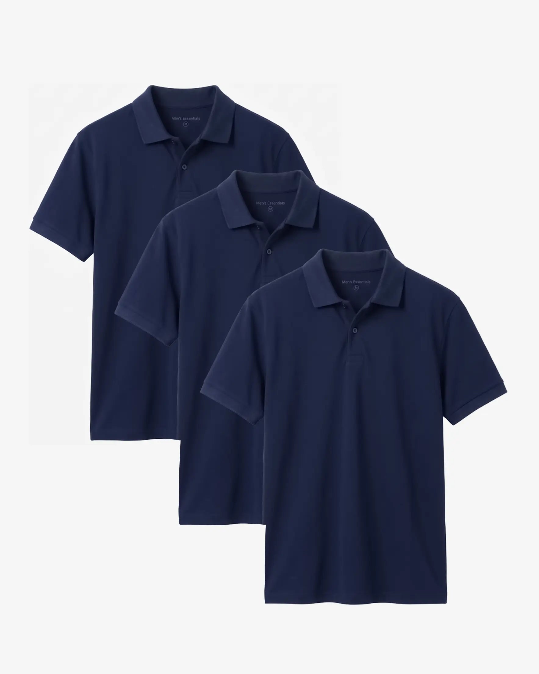 Navy Essential Polo 3-Pack